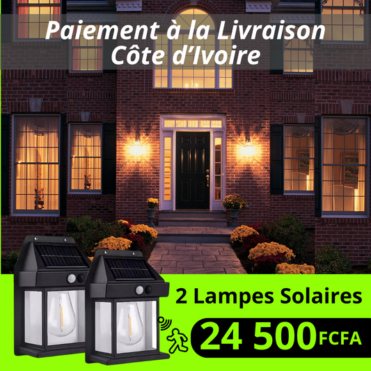 Lampe Solaire avec Détecteur de Mouvement